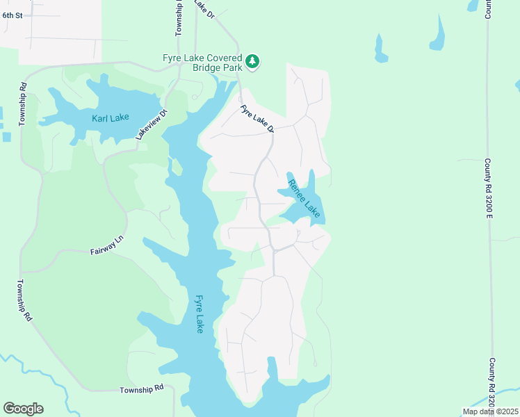 map of restaurants, bars, coffee shops, grocery stores, and more near Fyre Lake Drive in Sherrard