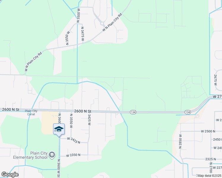 map of restaurants, bars, coffee shops, grocery stores, and more near 2727 North 3225 West in Plain City