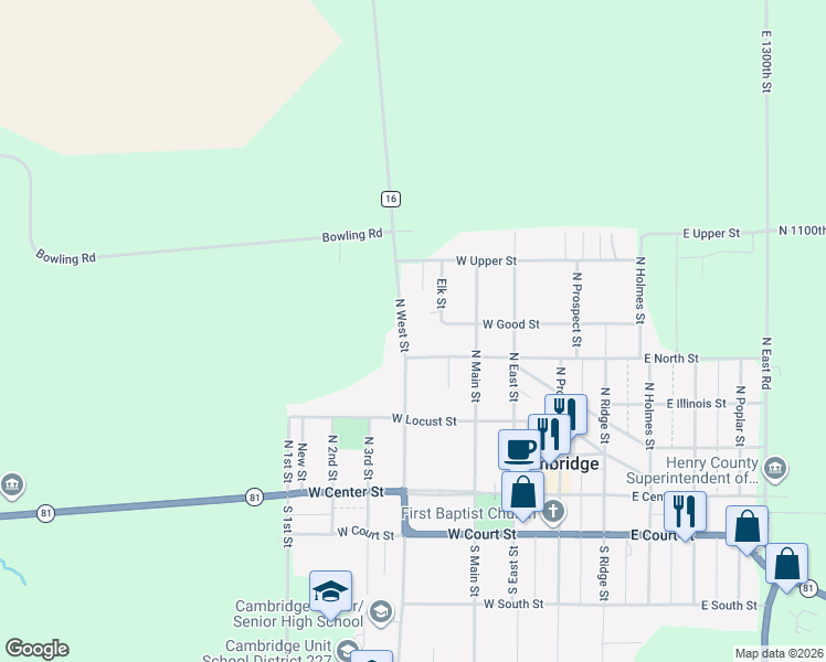 map of restaurants, bars, coffee shops, grocery stores, and more near 320 West North Street in Cambridge