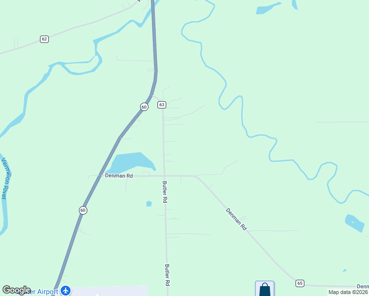 map of restaurants, bars, coffee shops, grocery stores, and more near 12706 Butler Road in Wakeman