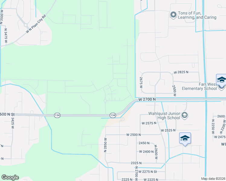 map of restaurants, bars, coffee shops, grocery stores, and more near 2822 West 2710 North in MS CITY