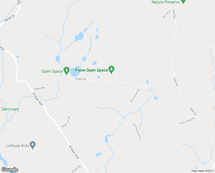 map of restaurants, bars, coffee shops, grocery stores, and more near 225 Maple Road in Easton