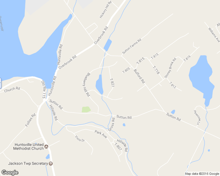 map of restaurants, bars, coffee shops, grocery stores, and more near 515 T-821 in Shavertown