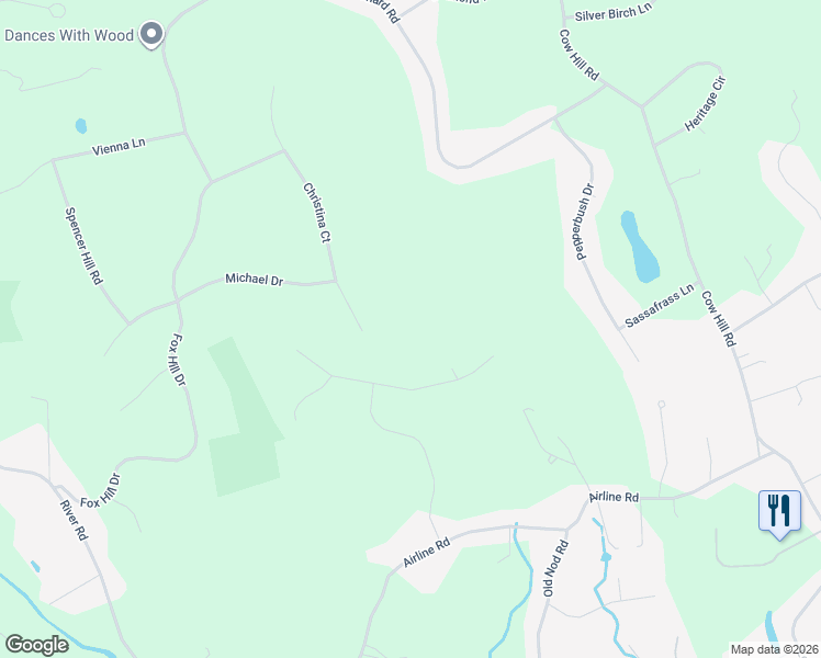 map of restaurants, bars, coffee shops, grocery stores, and more near 3 Christina Court in Clinton