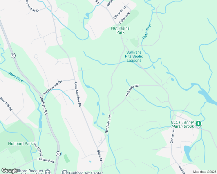 map of restaurants, bars, coffee shops, grocery stores, and more near 273 Nut Plains Road in Guilford