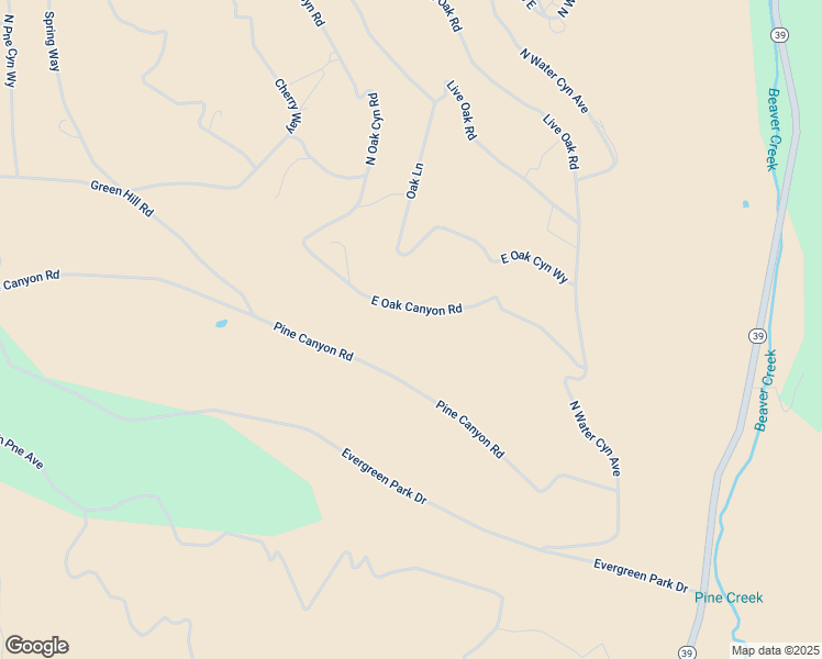 map of restaurants, bars, coffee shops, grocery stores, and more near 13319 East Oak Canyon Road in Huntsville