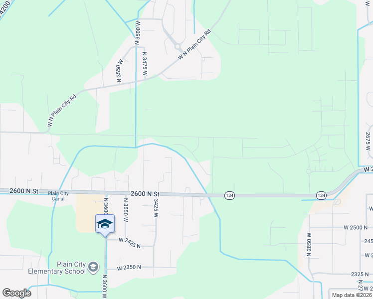 map of restaurants, bars, coffee shops, grocery stores, and more near 2761 North 3225 West in Plain City