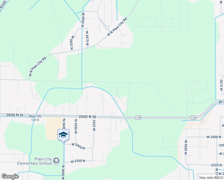 map of restaurants, bars, coffee shops, grocery stores, and more near 2761 North 3225 West in Plain City