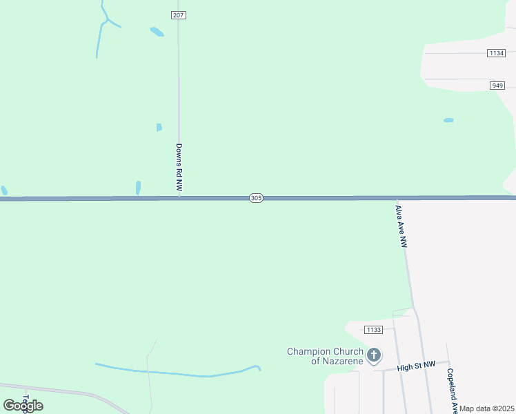 map of restaurants, bars, coffee shops, grocery stores, and more near 760 Center Street in Warren