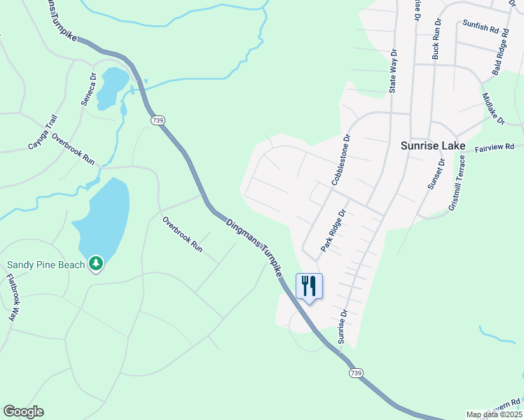 map of restaurants, bars, coffee shops, grocery stores, and more near 105 Slate Court in Milford