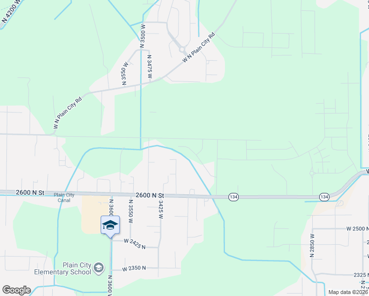map of restaurants, bars, coffee shops, grocery stores, and more near 2771 North 3225 West in Plain City