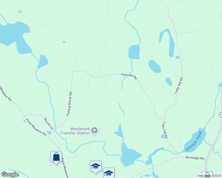 map of restaurants, bars, coffee shops, grocery stores, and more near 331 Fairview Road in Westbrook