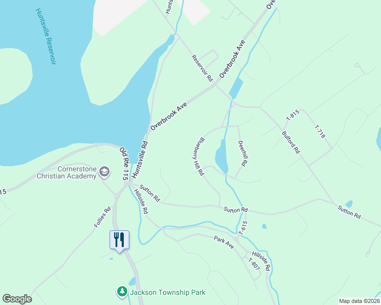 map of restaurants, bars, coffee shops, grocery stores, and more near 232-298 Blueberry Hill Road in Luzerne