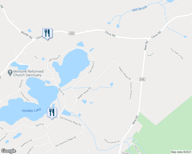 map of restaurants, bars, coffee shops, grocery stores, and more near 309 Wagon Wheel Road in Montague Township