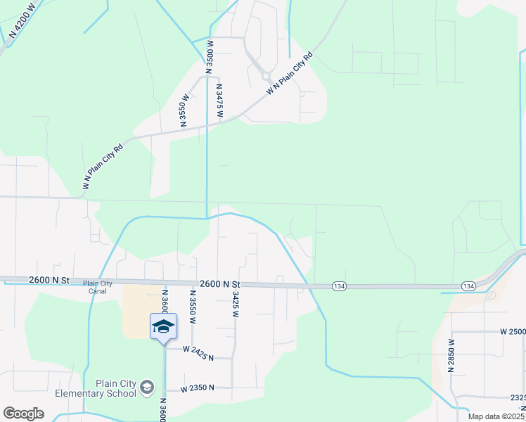 map of restaurants, bars, coffee shops, grocery stores, and more near 2788 North 3225 West in Plain City