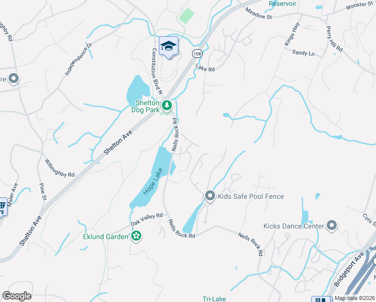 map of restaurants, bars, coffee shops, grocery stores, and more near 42 Greystone in Shelton