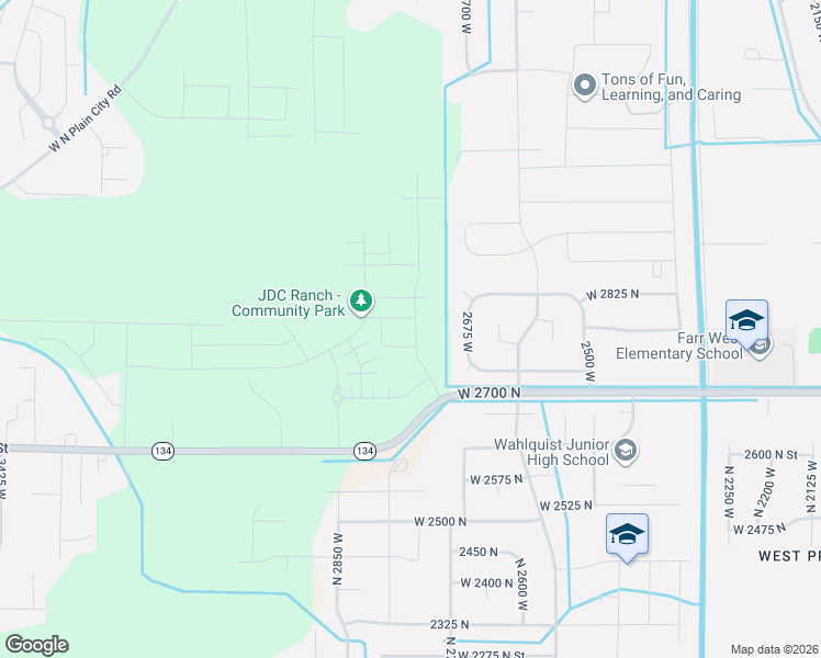 map of restaurants, bars, coffee shops, grocery stores, and more near Galloway Lane in Weber County