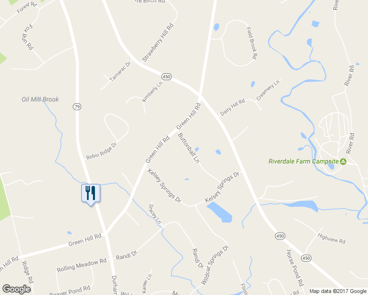 map of restaurants, bars, coffee shops, grocery stores, and more near 18 Buttonball Lane in Madison