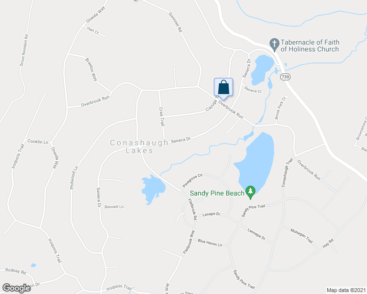 map of restaurants, bars, coffee shops, grocery stores, and more near 162 Seneca Drive in Milford