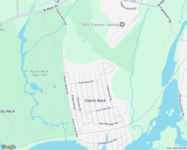 map of restaurants, bars, coffee shops, grocery stores, and more near 100 South Beechwood Road in East Lyme