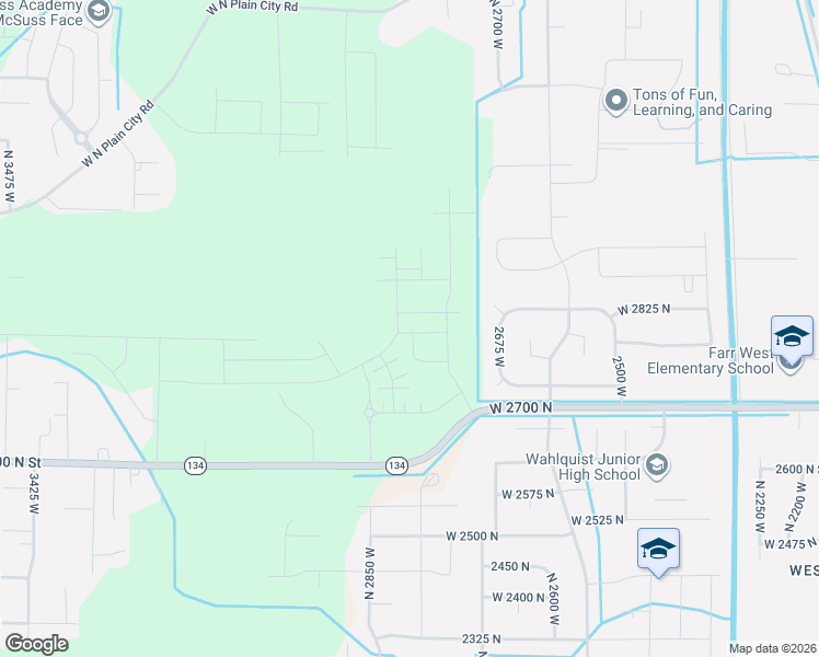map of restaurants, bars, coffee shops, grocery stores, and more near 2776 West 2775 North in MS CITY