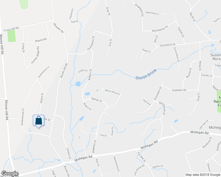 map of restaurants, bars, coffee shops, grocery stores, and more near 11 Marie Alicia Drive in Shelton