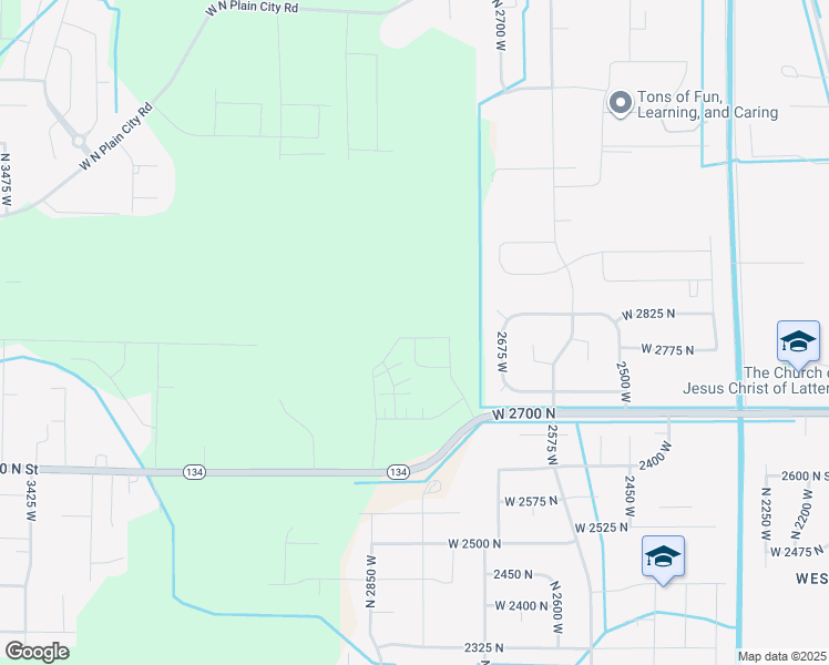 map of restaurants, bars, coffee shops, grocery stores, and more near 2776 West 2775 North in Weber County