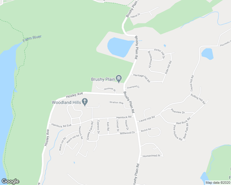 map of restaurants, bars, coffee shops, grocery stores, and more near 31 Jerimoth Drive in Branford