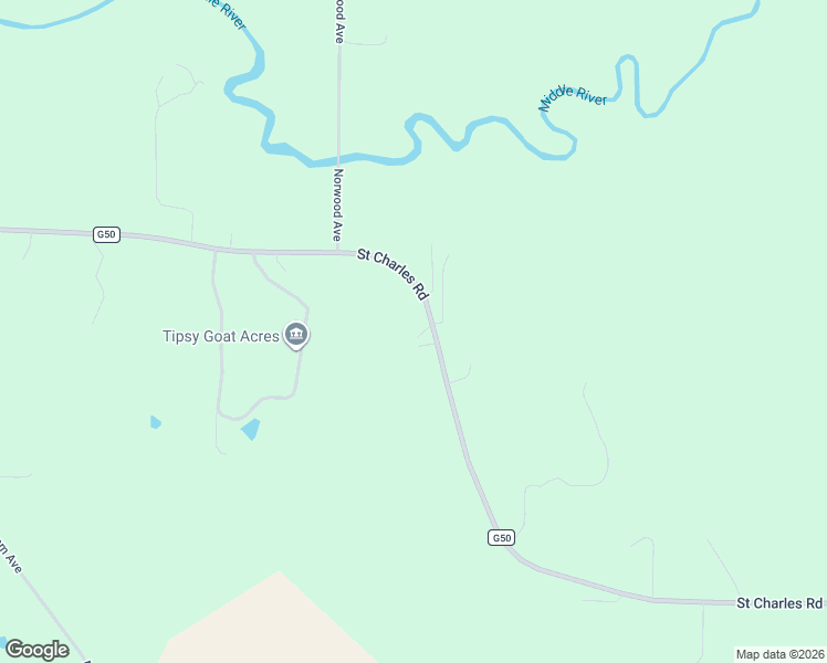 map of restaurants, bars, coffee shops, grocery stores, and more near 2346 Saint Charles Road in Winterset