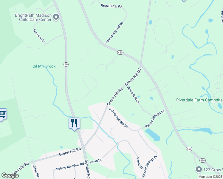 map of restaurants, bars, coffee shops, grocery stores, and more near 37 Kimberly Lane in Madison