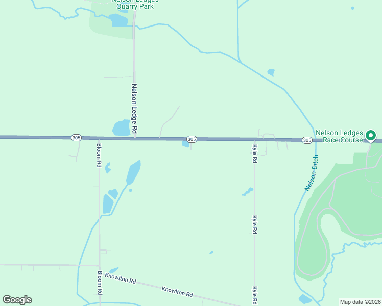 map of restaurants, bars, coffee shops, grocery stores, and more near 9926 Ohio 305 in Garrettsville