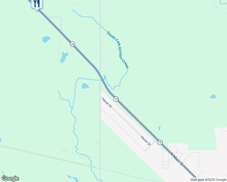 map of restaurants, bars, coffee shops, grocery stores, and more near 2105 Ohio 18 in Hicksville