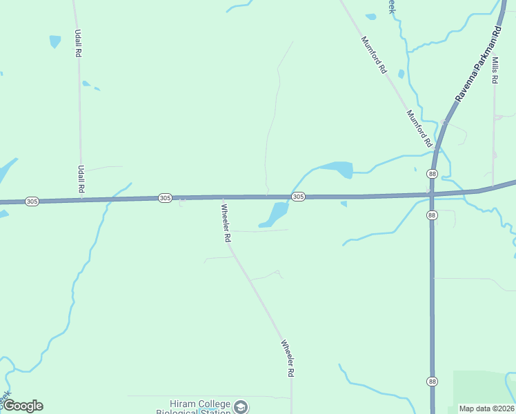 map of restaurants, bars, coffee shops, grocery stores, and more near 7800 Ohio 305 in Garrettsville