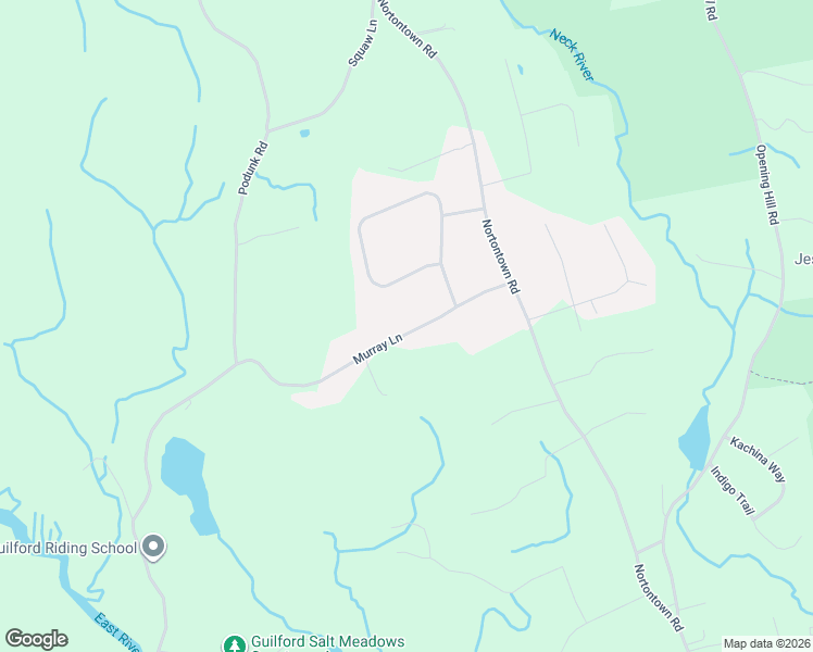 map of restaurants, bars, coffee shops, grocery stores, and more near 131 Murray Lane in Guilford
