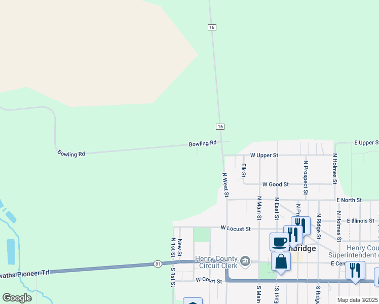 map of restaurants, bars, coffee shops, grocery stores, and more near 517 West Upper Street in Cambridge