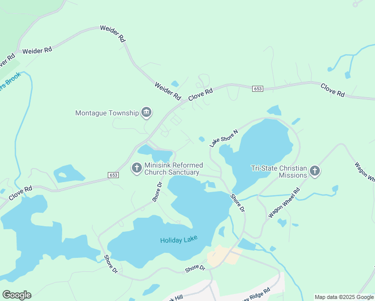 map of restaurants, bars, coffee shops, grocery stores, and more near 103 Birchwood Terrace in Montague