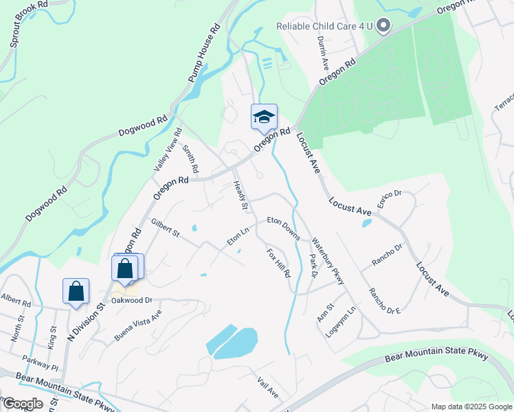 map of restaurants, bars, coffee shops, grocery stores, and more near 3 The Overlook, The Oval in Cortlandt