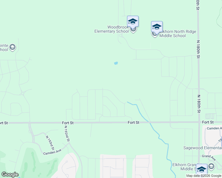 map of restaurants, bars, coffee shops, grocery stores, and more near 18818 Fort Street in Omaha