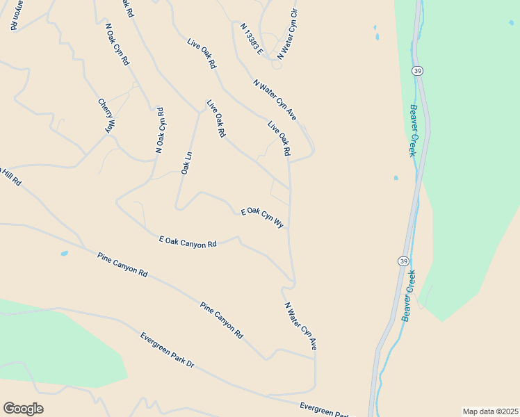 map of restaurants, bars, coffee shops, grocery stores, and more near 13348 East Oak Canyon Way in Huntsville