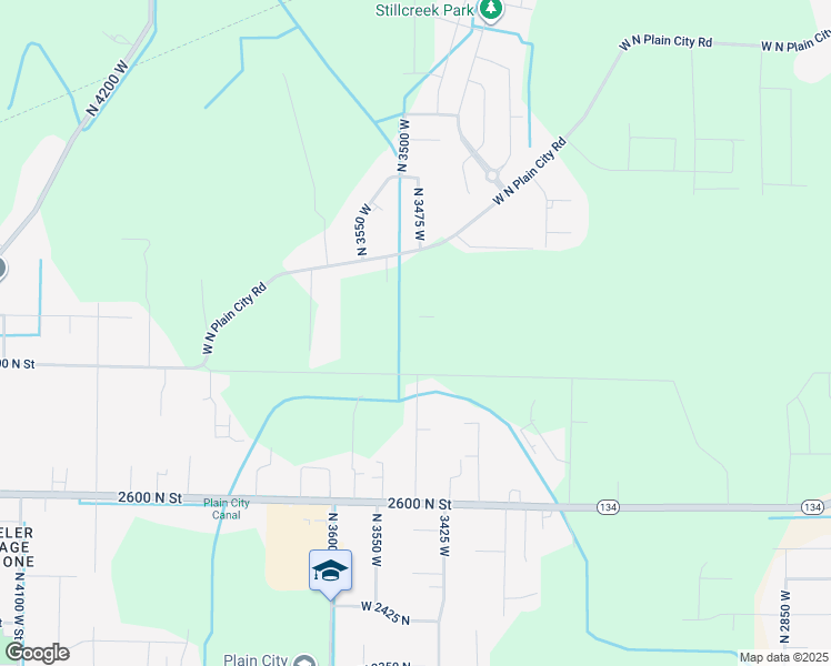 map of restaurants, bars, coffee shops, grocery stores, and more near 2833 North 3475 West in Plain City