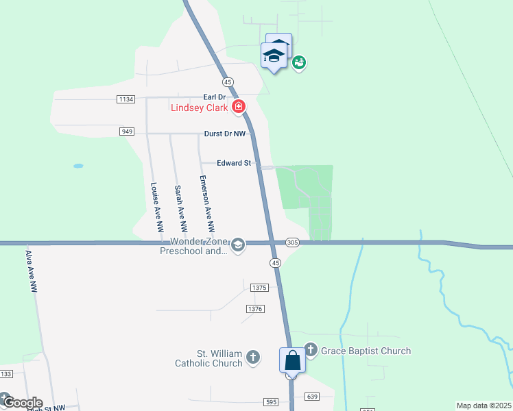 map of restaurants, bars, coffee shops, grocery stores, and more near 5759 Mahoning Avenue Northwest in Warren