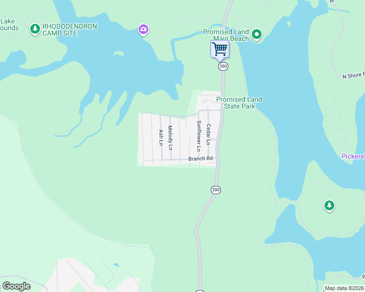 map of restaurants, bars, coffee shops, grocery stores, and more near Springbrook Ln in Greentown