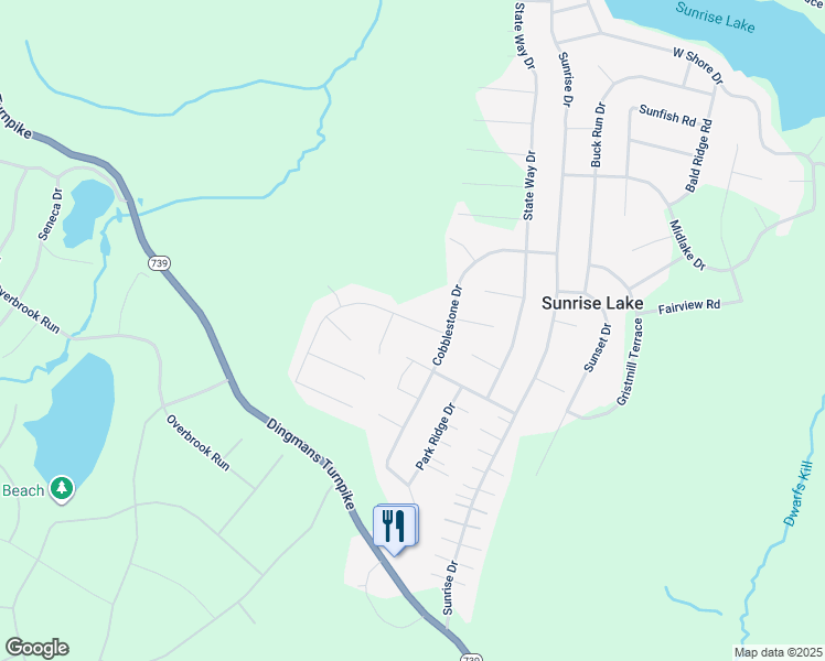 map of restaurants, bars, coffee shops, grocery stores, and more near 106 Brownstone Drive in Milford