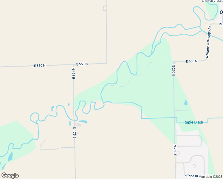 map of restaurants, bars, coffee shops, grocery stores, and more near 2027 East Riverside Drive in Warsaw