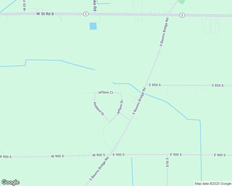 map of restaurants, bars, coffee shops, grocery stores, and more near 98 Jeflynn Court in Kouts