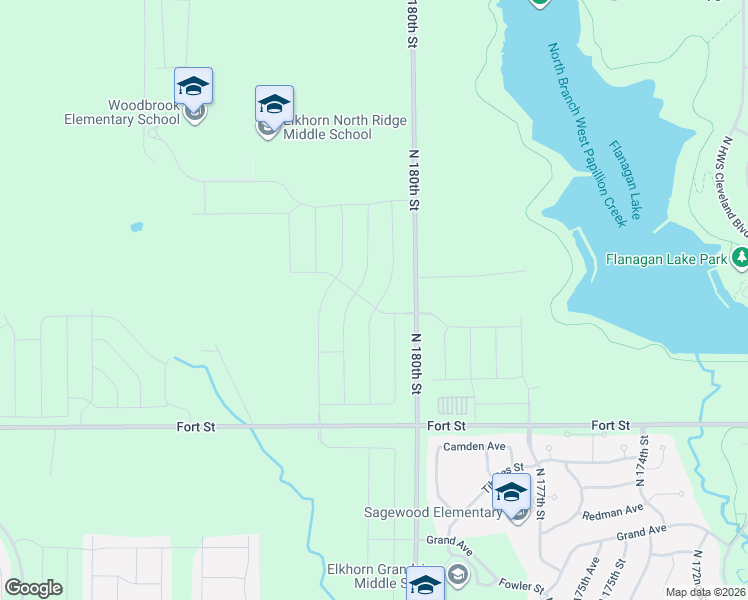 map of restaurants, bars, coffee shops, grocery stores, and more near Hartman Avenue in Douglas County