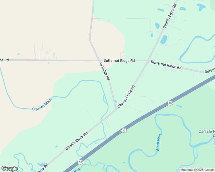 map of restaurants, bars, coffee shops, grocery stores, and more near 12206 West Ridge Road in Oberlin