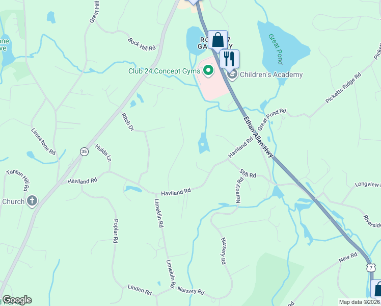 map of restaurants, bars, coffee shops, grocery stores, and more near 169 Haviland Road in Ridgefield
