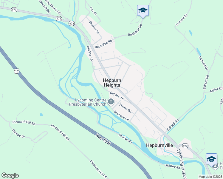 map of restaurants, bars, coffee shops, grocery stores, and more near in Hepburn Heights