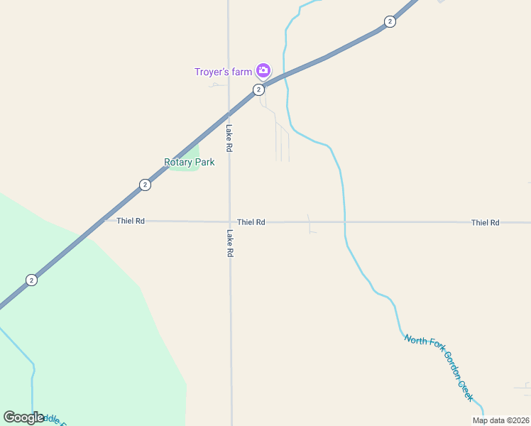 map of restaurants, bars, coffee shops, grocery stores, and more near 5111 Thiel Road in Hicksville